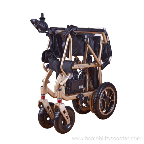 Folding up and down outdoor remote control wheelchair